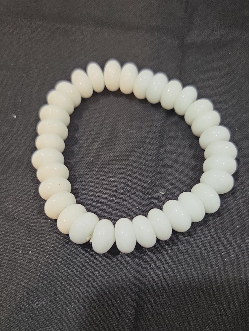 WHITE QUARTZ STRETCH BRACELET